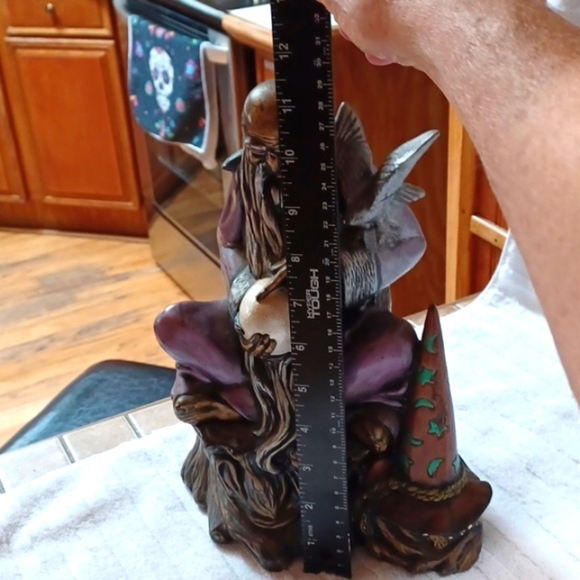 HandPainted Wizard Ceramic XL Large Figurine 11 Tall - Picture 7 of 10